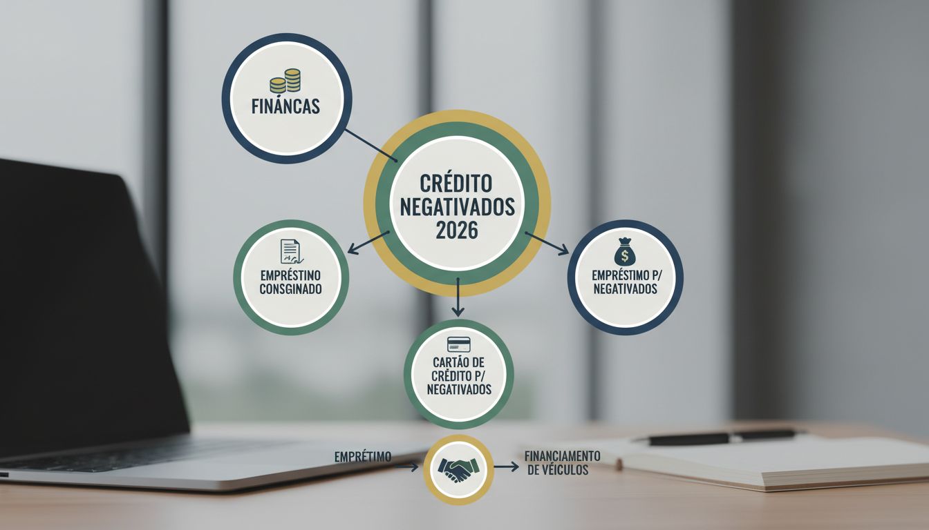 Opções de crédito para negativados em 2026